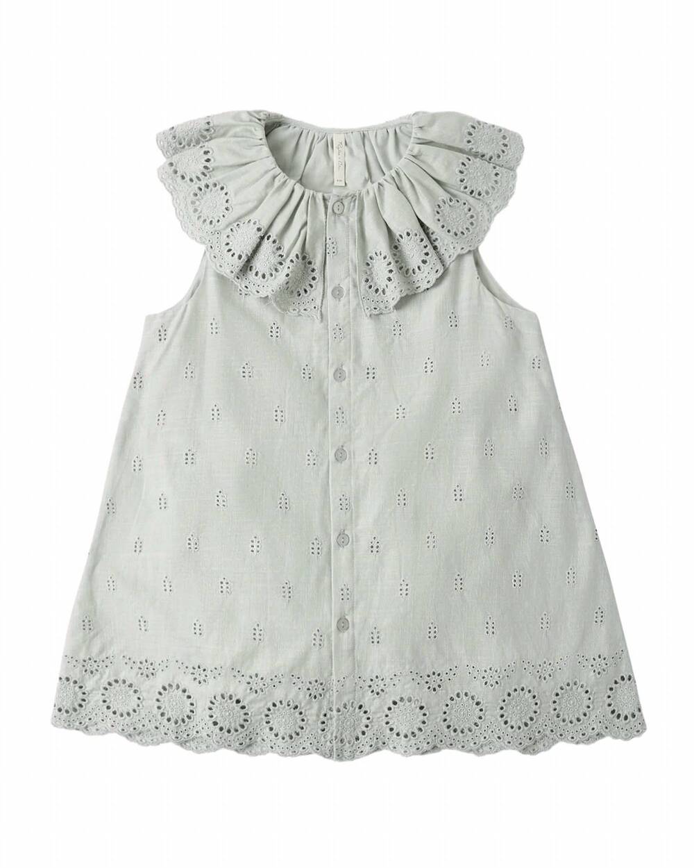 NEW RYLEE + CRU girl's marina dress in seafoam
